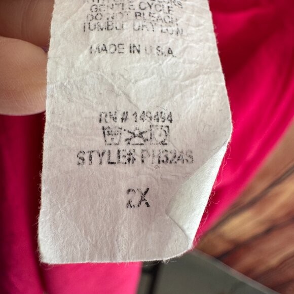 Phierce Fashions - Button Down Tunic Top - Pink - 2x - - Picture 9 of 12